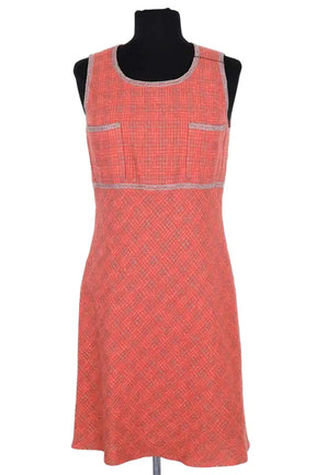 Robe Chanel Orange en Laine, taille M - Seconde Main
