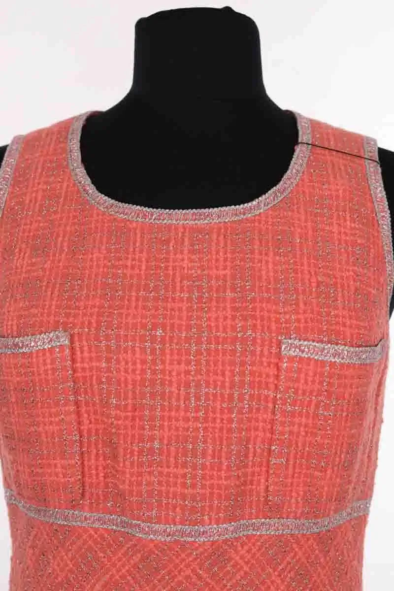 Robe Chanel Orange en Laine