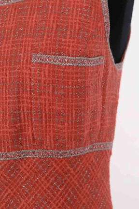 Robe Chanel Orange en Laine