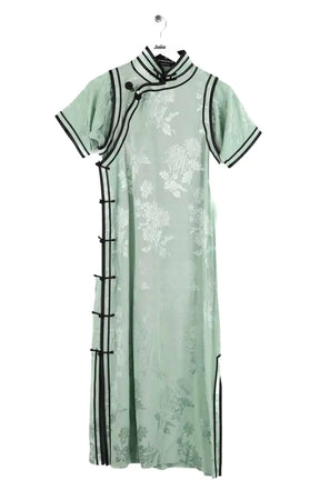 Robe CHINOISES by Voyageuses Vert en Synthétique, taille M - Seconde Main