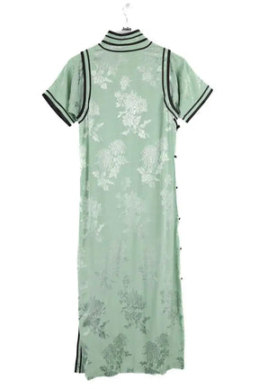 Robe CHINOISES by Voyageuses Vert en Synthétique
