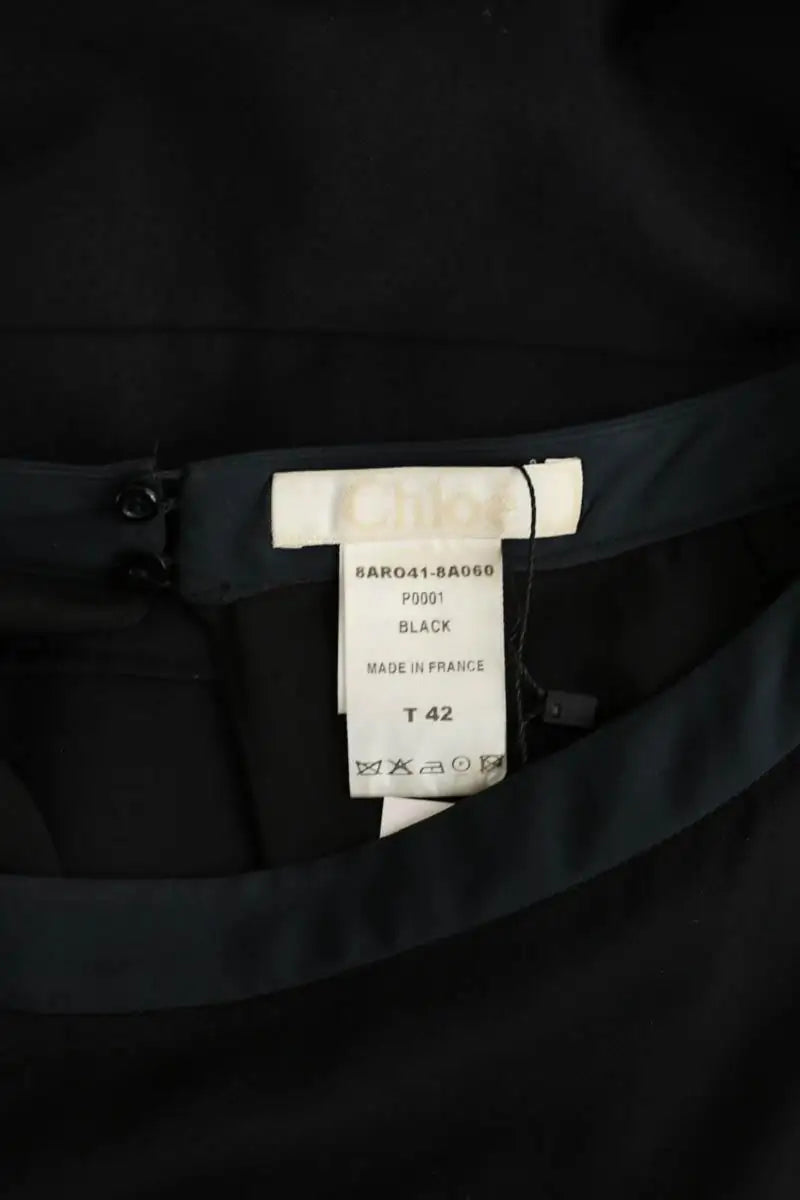 Robe Chloé Noir en Soie