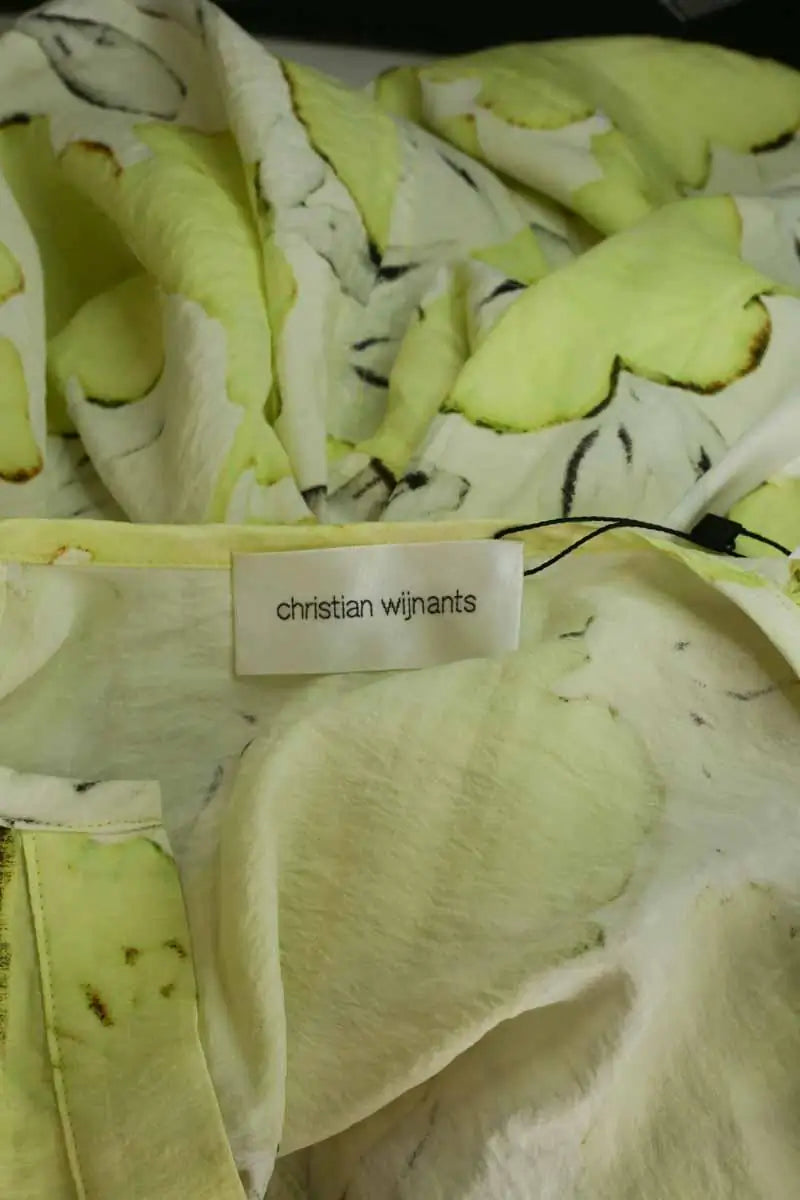 Robe Christian Wijnants Jaune en Soie