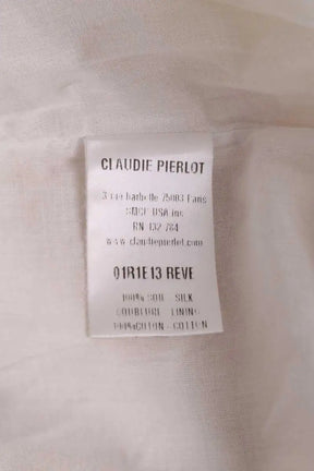 Robe Claudie Pierlot Beige en Synthétique