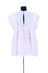 Robe Claudie Pierlot Blanc en Coton, taille L - Seconde Main