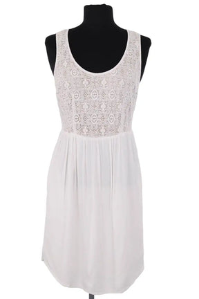 Robe Claudie Pierlot Blanc en Coton, taille M - Seconde Main