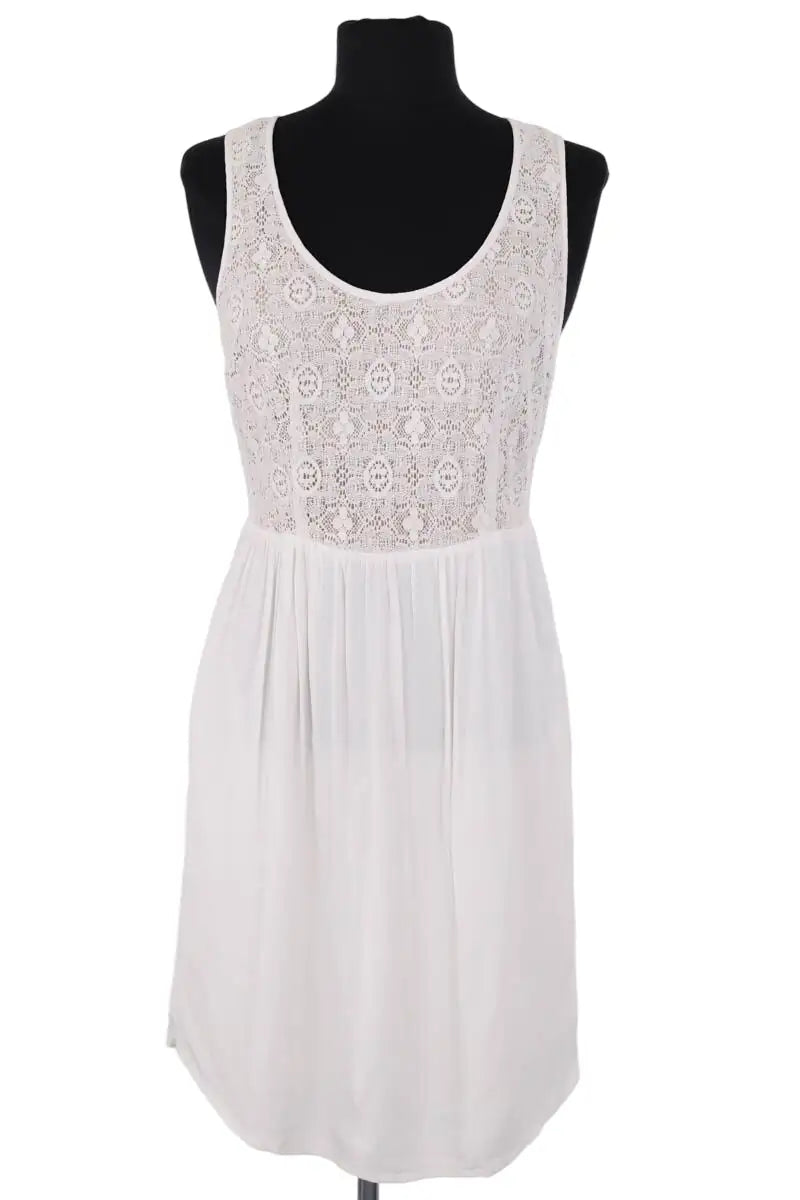 Robe Claudie Pierlot Blanc en Coton, taille M - Seconde Main