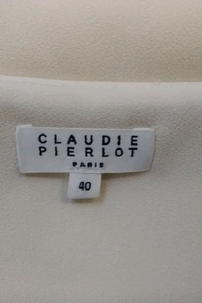 Robe Claudie Pierlot Blanc en Polyester
