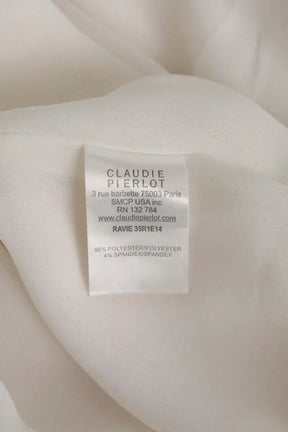 Robe Claudie Pierlot Blanc en Polyester