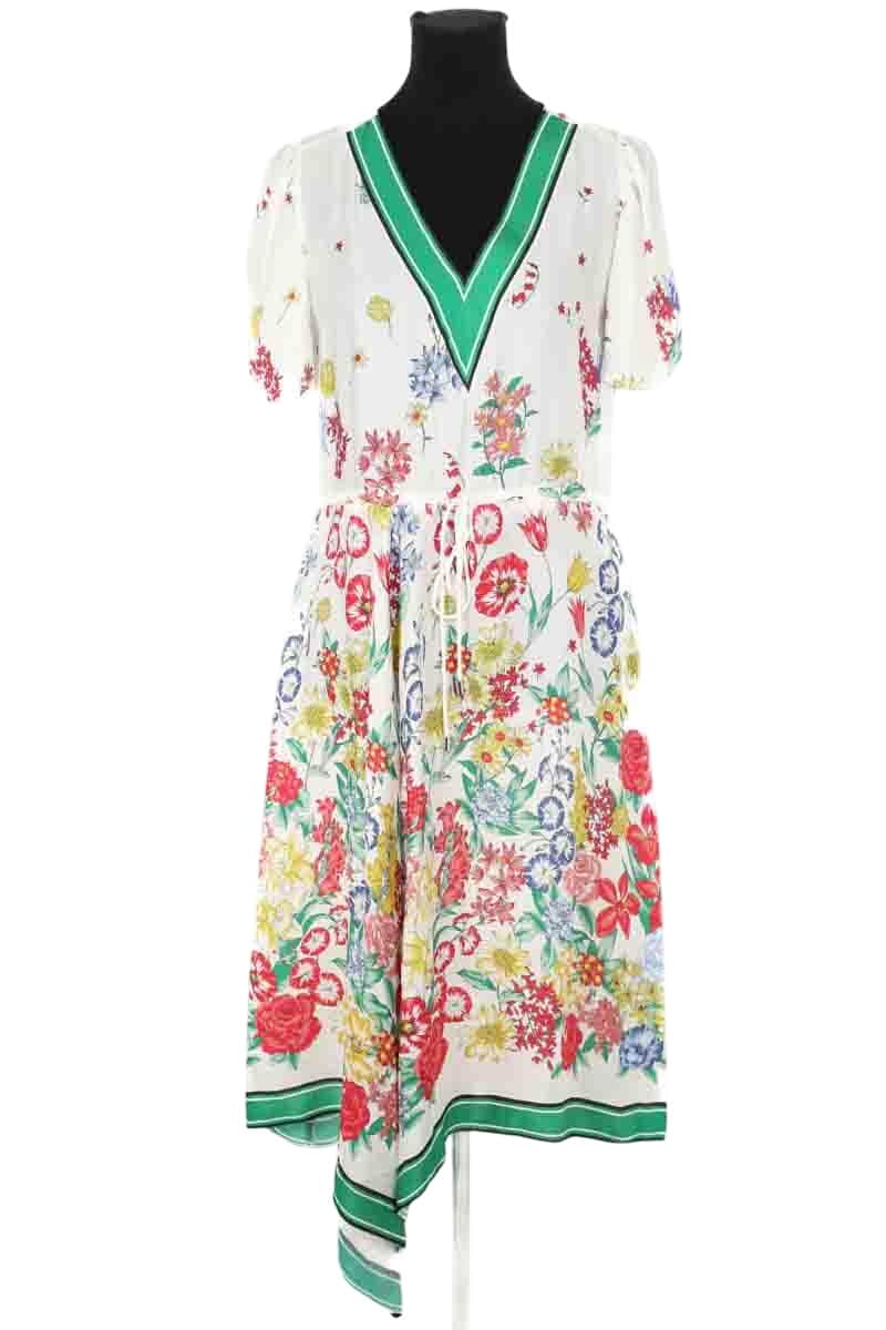 Robe Claudie Pierlot Blanc en Viscose, taille M - Seconde Main