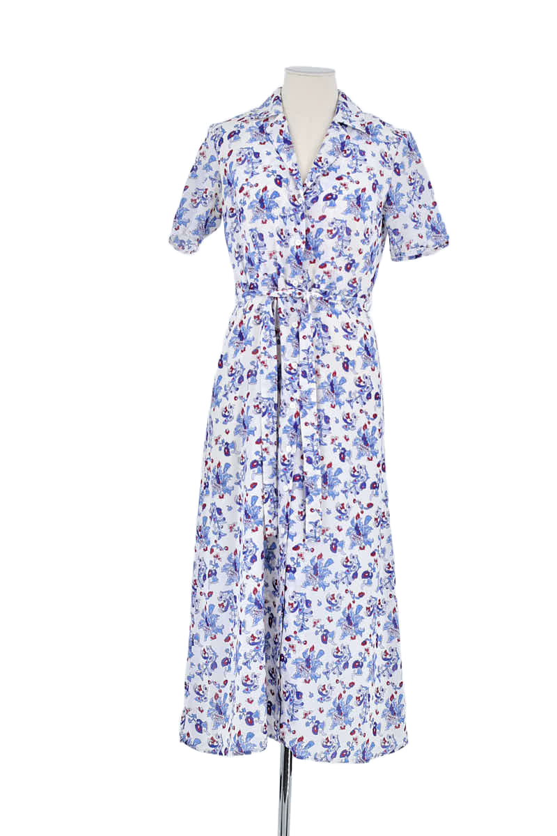 Robe Claudie Pierlot Blanc en Viscose, taille S - Seconde Main