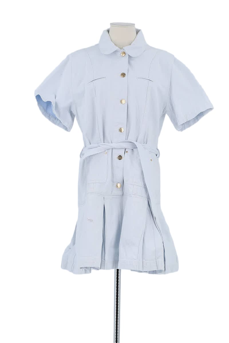 Robe Claudie Pierlot Bleu en Coton, taille XL - Seconde Main