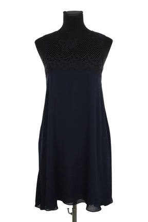 Robe Claudie Pierlot Bleu en Polyester, taille S - Seconde Main
