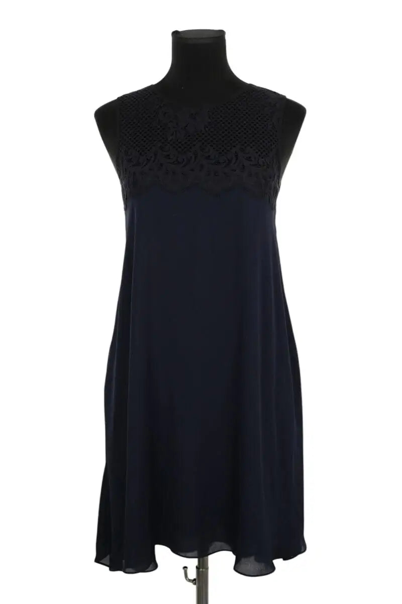 Robe Claudie Pierlot Bleu en Polyester, taille S - Seconde Main
