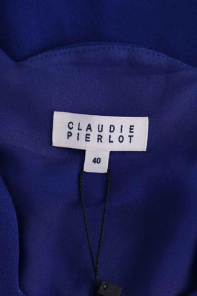 Robe Claudie Pierlot Bleu en Synthétique