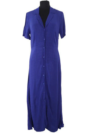 Robe Claudie Pierlot Bleu en Synthétique, taille S - Seconde Main