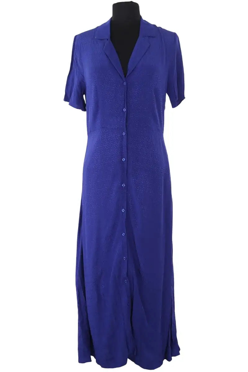 Robe Claudie Pierlot Bleu en Synthétique, taille S - Seconde Main