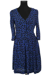 Robe Claudie Pierlot Bleu en Viscose, taille S - Seconde Main