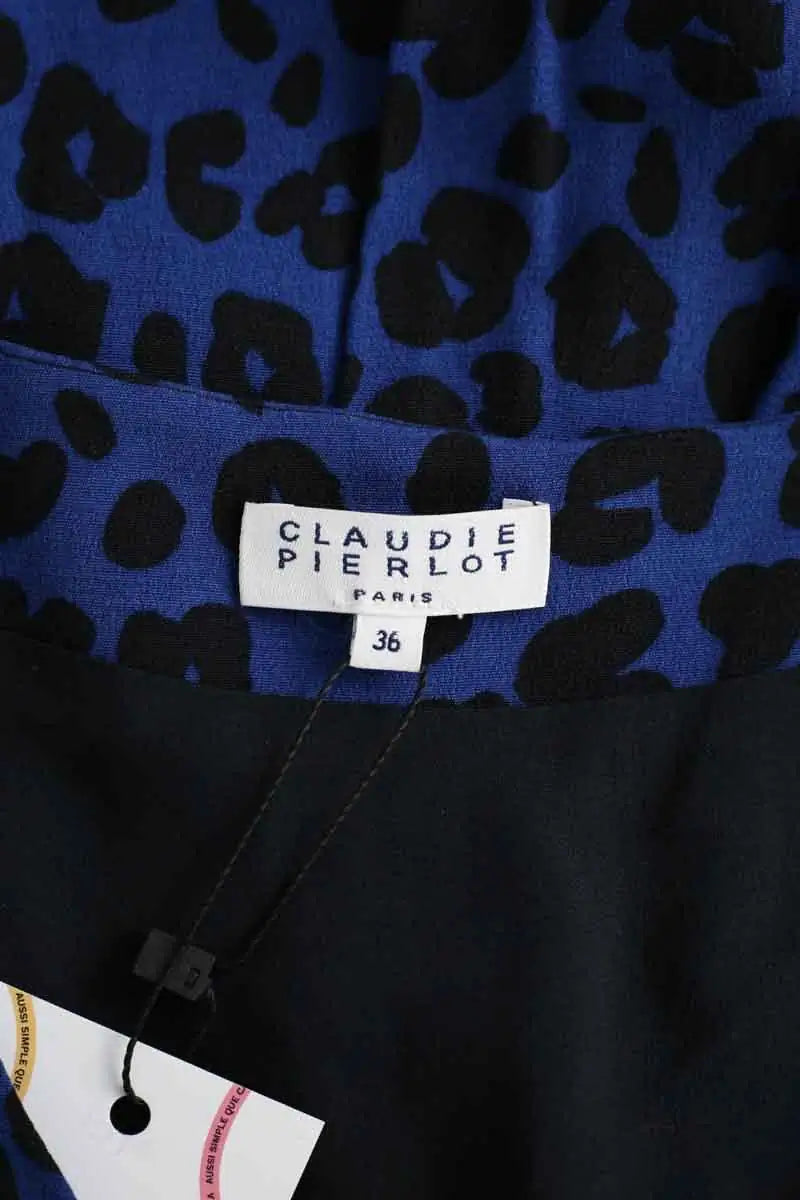 Robe Claudie Pierlot Bleu en Viscose