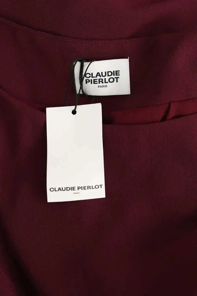 Robe Claudie Pierlot Bordeaux en Polyester