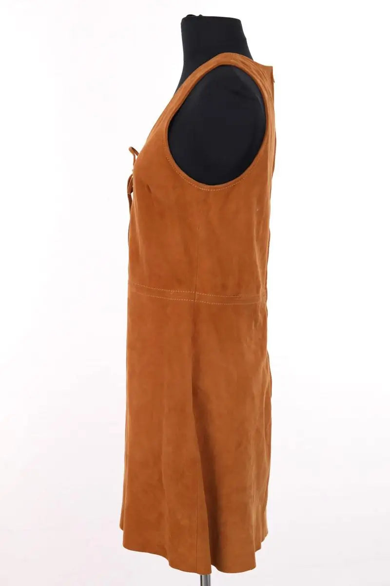 Robe Claudie Pierlot Camel en Daim