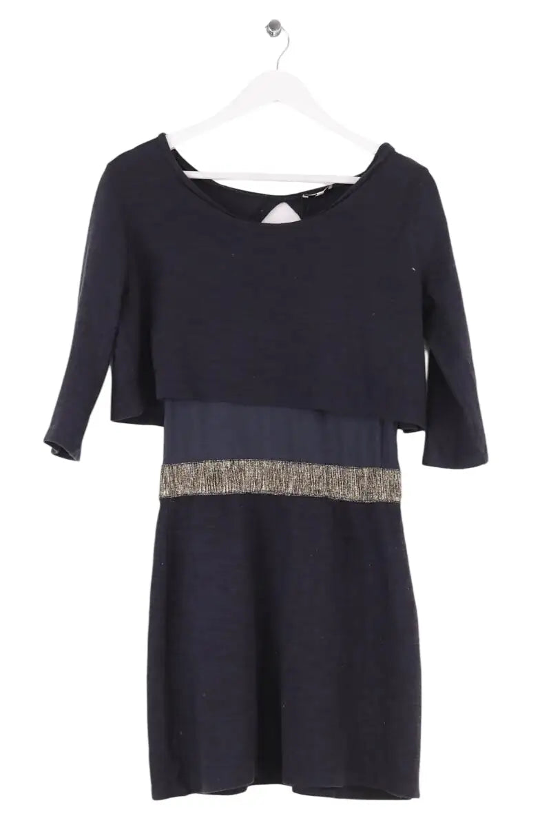 Robe Claudie Pierlot Marine en Coton, taille S - Seconde Main