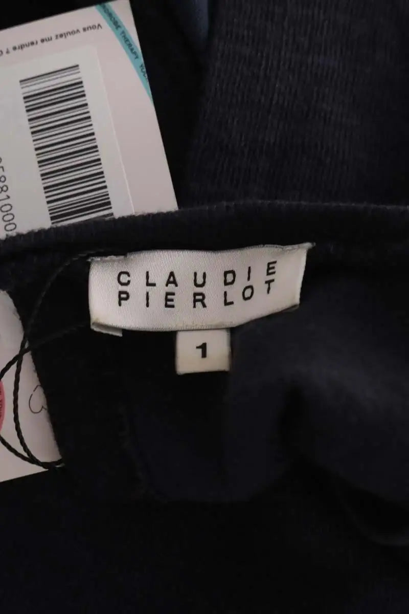 Robe Claudie Pierlot Marine en Coton
