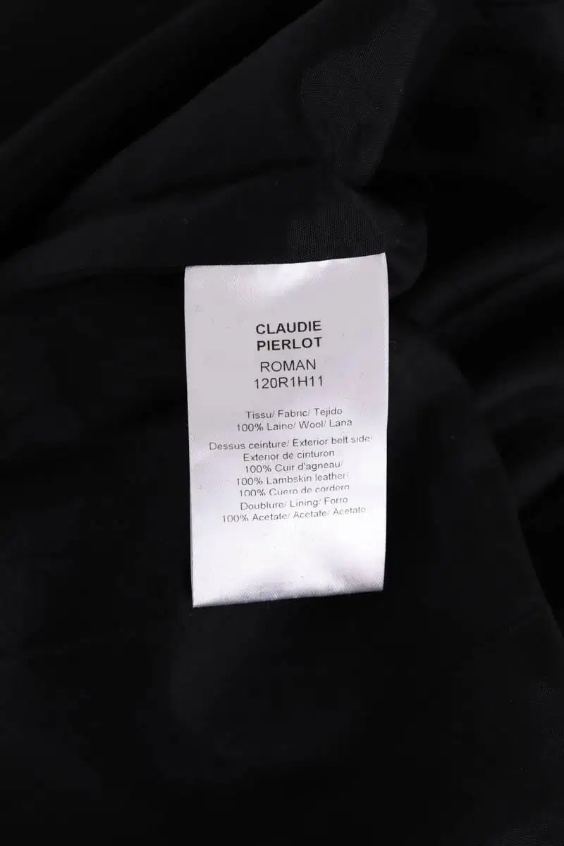 Robe Claudie Pierlot Marine en Laine