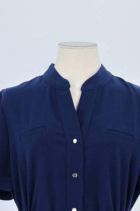 Robe Claudie Pierlot Marine en Polyester