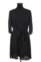 Robe Claudie Pierlot Marine en Polyester, taille M - Seconde Main