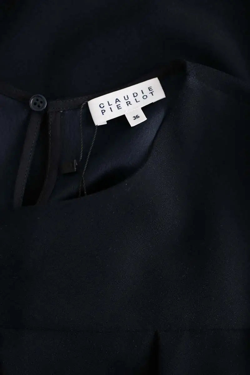 Robe Claudie Pierlot Marine en Polyester