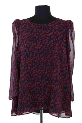 Robe Claudie Pierlot Marine en Synthétique, taille L - Seconde Main
