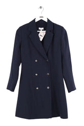 Robe Claudie Pierlot Marine en Synthétique, taille XS - Seconde Main