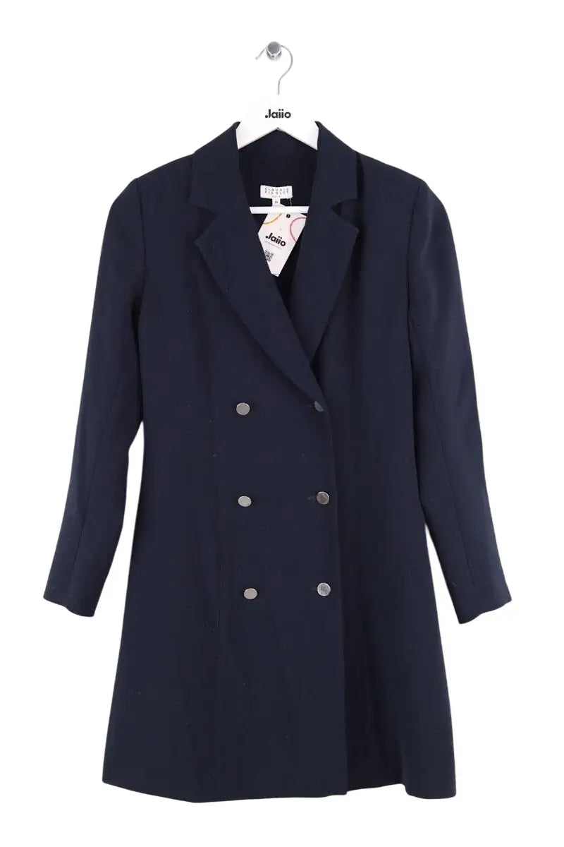 Robe Claudie Pierlot Marine en Synthétique, taille XS - Seconde Main