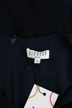 Robe Claudie Pierlot Marine en Viscose
