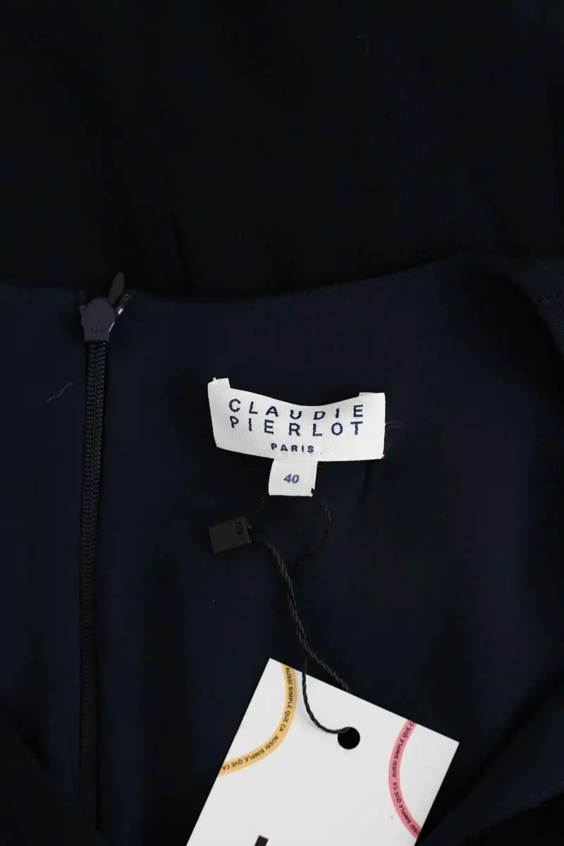 Robe Claudie Pierlot Marine en Viscose