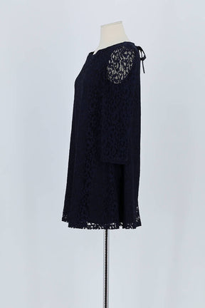 Robe Claudie Pierlot Marine en Viscose