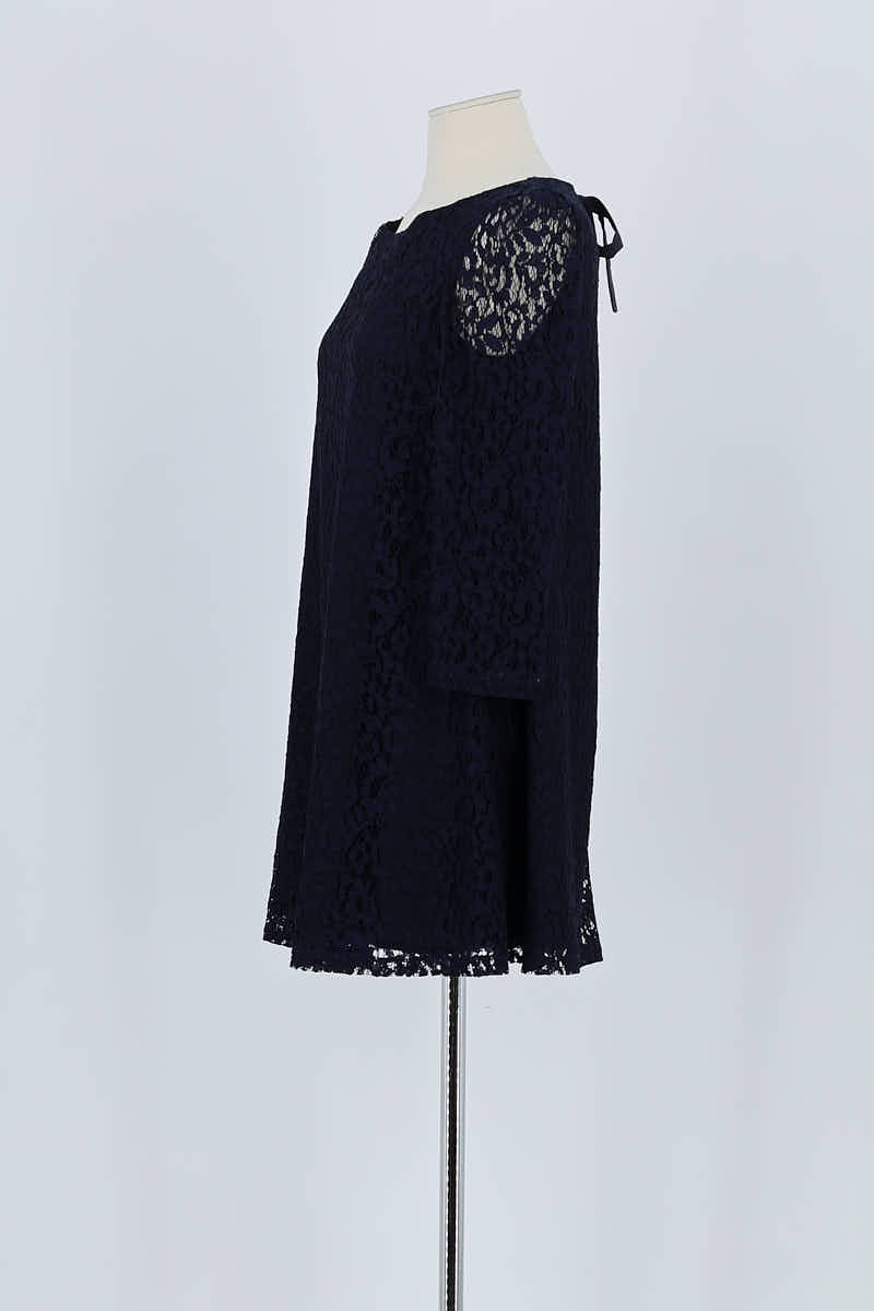 Robe Claudie Pierlot Marine en Viscose