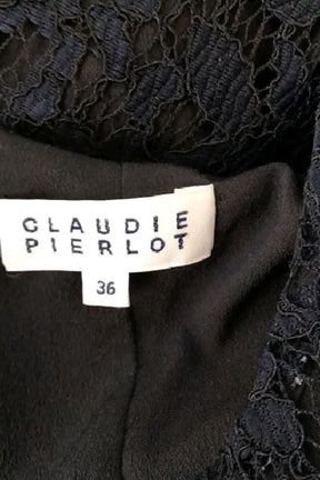 Robe Claudie Pierlot Marine en Viscose