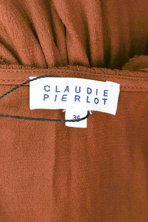 Robe Claudie Pierlot Marron en Viscose