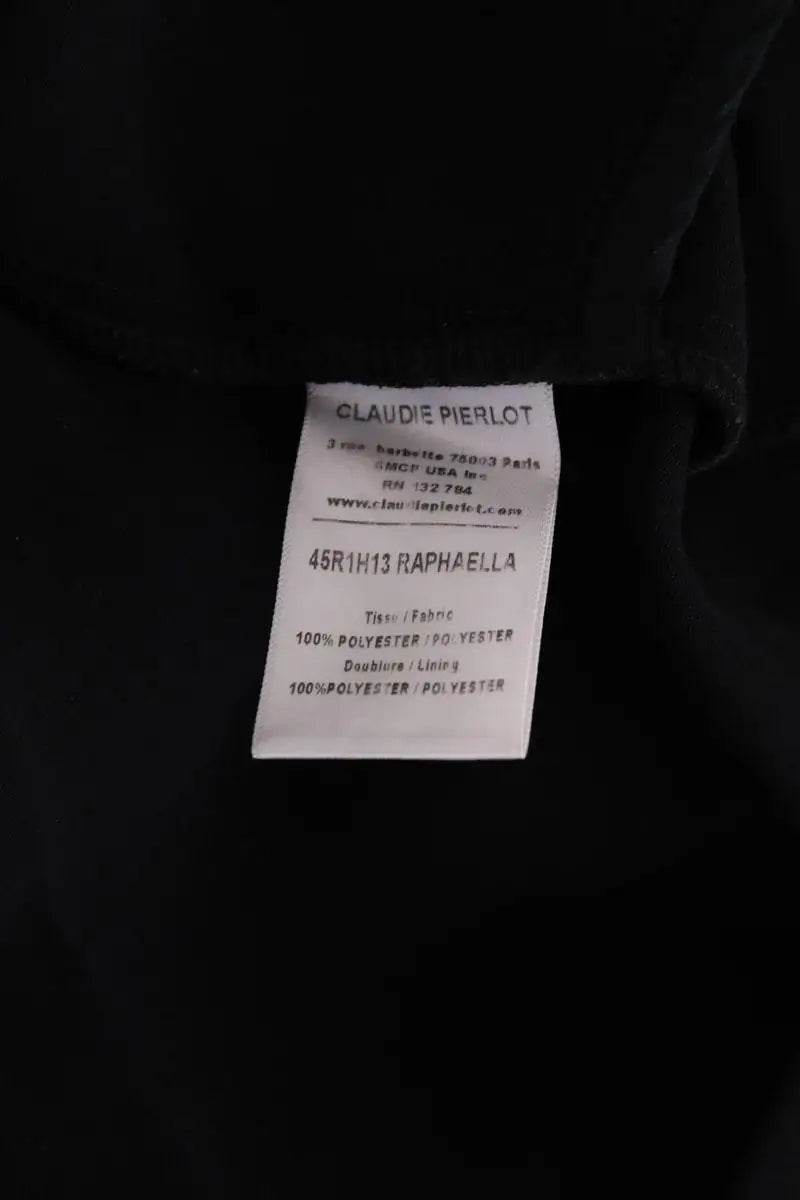 Robe Claudie Pierlot Noir en Synthétique