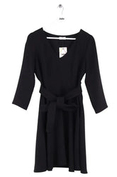 Robe Claudie Pierlot Noir en Synthétique, taille M - Seconde Main