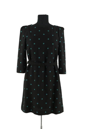 Robe Claudie Pierlot Noir en Synthétique, taille S - Seconde Main