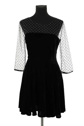 Robe Claudie Pierlot Noir en Viscose, taille S - Seconde Main