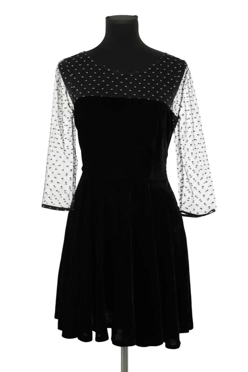 Robe Claudie Pierlot Noir en Viscose, taille S - Seconde Main