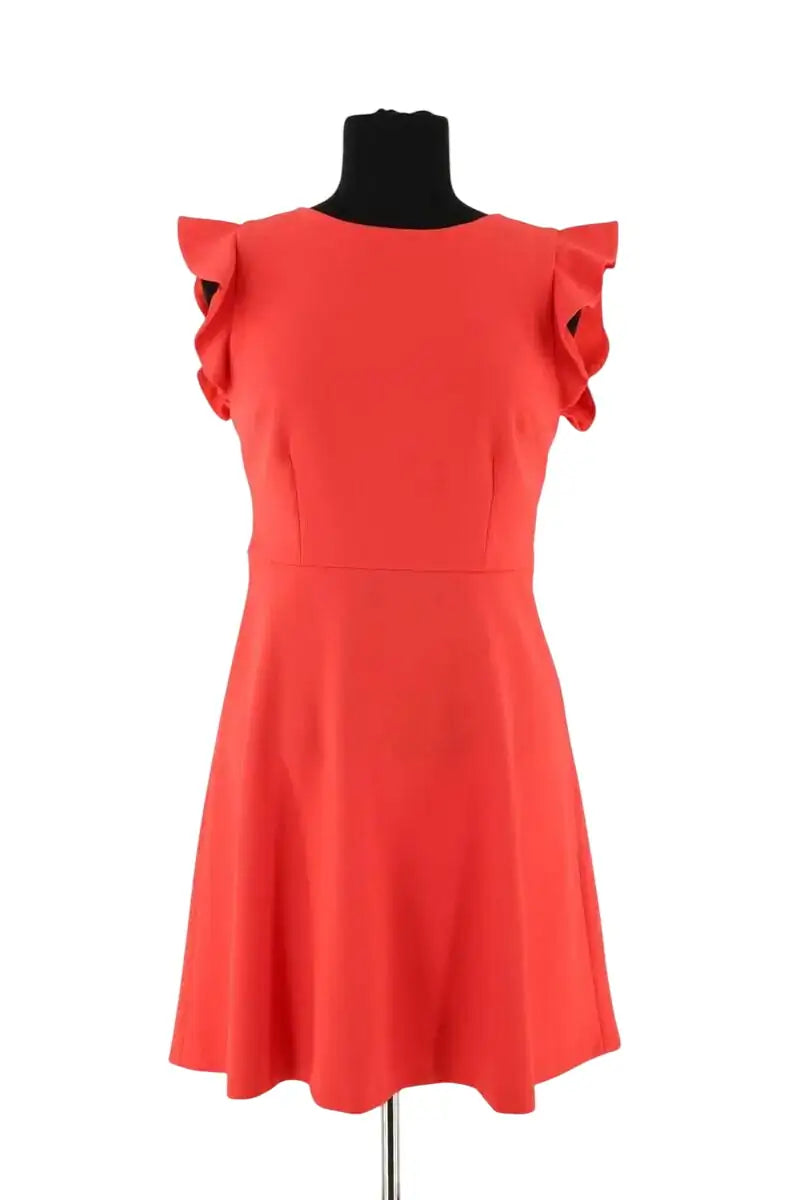Robe Claudie Pierlot Orange en Synthétique, taille S - Seconde Main