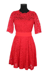 Robe Claudie Pierlot Rouge en Coton, taille L - Seconde Main
