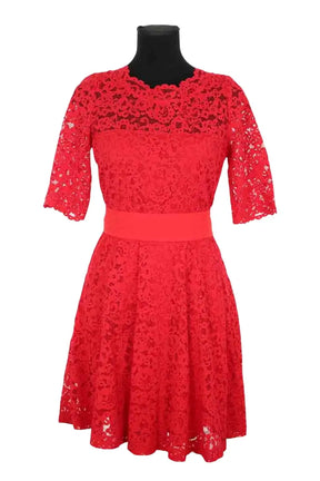 Robe Claudie Pierlot Rouge en Coton, taille L - Seconde Main