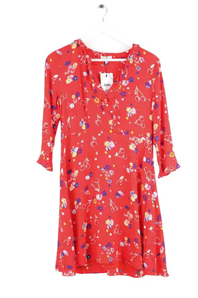 Robe Claudie Pierlot Rouge en Synthétique, taille M - Seconde Main