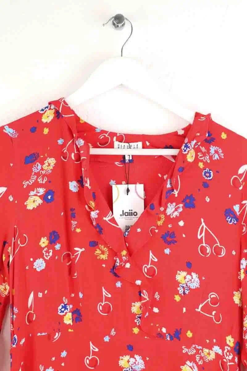 Robe Claudie Pierlot Rouge en Synthétique
